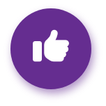 Purple Thumbs Up